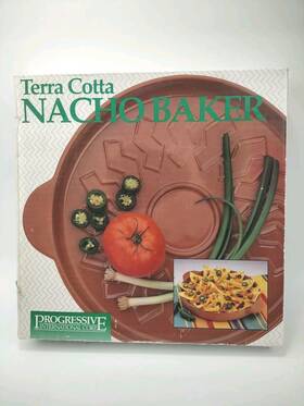 Progressive International 078915240354 Vtg Terra Cotta Nacho Baker Glazed Corp New In Box