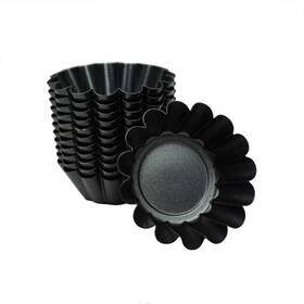 Proshopping 645249538497 12 Packs Min Egg Tart Pan Non-stick Carbon Steel Molds Tartlet Tins Proshopping 645249538497 12 Packs Min Egg Tart Pan Non-stick Carbon Steel Molds Tartlet Tins