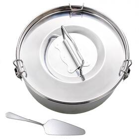 Ff01 Puluru Stainless Steel Flan Mold 1.6 Quart For Instant Pot 6qt Silver Molde Para M