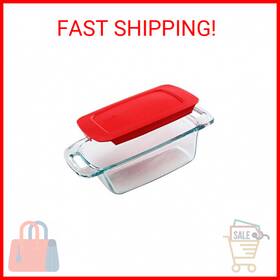 1090991 Pyrex Easy Grab 1.5- Quart Glass Loaf Dish With Lid Tempered Baking Pan 1090991 Pyrex Easy Grab 1.5- Quart Glass Loaf Dish With Lid Tempered Baking Pan
