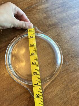 14-470 Pyrex Clear Glass Round Replacement Lid Casserole Dish Cover C 14-470 Pyrex Clear Glass Round Replacement Lid Casserole Dish Cover C