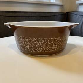 475-b Pyrex Vintage Woodland #475-b 2.5l Bake Serve Store Brown Casserole Dish No Lid