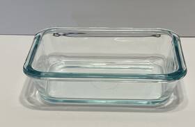 8602 Pyrex 2 Cups Rectangular Clear Glass Baking Dish 6.75x4.75 In Usa