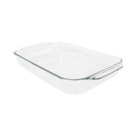 B0192cy5w0 Pyrex Basics 4.8 Quart Oblong Baking Dish 10x15 Clear Glass Made In Usa