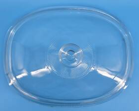 F-14-c Pyrex Clear Glass Oval Replacement Lid Fits Corning Casserole Dish 4qt