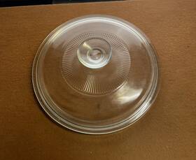 G5c-a Pyrex Glass Replacement Lid Round Ribbed Only Blue Tint