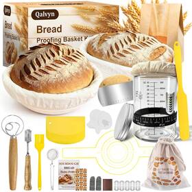 Qn-hb001 Qalvyn Sourdough Starter Kit Beginner Bread Baking Supplies Allinone Wit