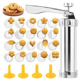 22423990 Quixleen Stainless Steel Cookies Press Gun Manual Churro Maker Machine Ki