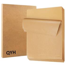 Qyh 779776983663 300 Pcs Parchment Paper Sheets For Baking 8x12 Inches Unbleached Precut Parc