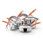 Rachael Ray 10 Piece Cook Ware Set Baking Family Dining Kitchen Stain Less Steel Easter 748388368861 Rachael Ray 10 Piece Cook Ware Set Baking Family Dining Kitchen Stain Less Steel Easter 748388368861