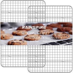 Kw-zhong2 Rainspire Prioritychef 18/8 Stainless Steel Cooling Rack Heavy Duty Baking For Oven