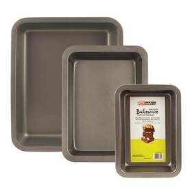 Range Kleen 070775196772 Bw7 Non-stick Baking Set - 3 Piece Black 9 Inch