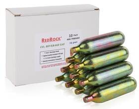 Redrock 799632091042 Unthreaded 16 Gram Co2 Cartridges Food Grade Beverage Beer Keg Cartr