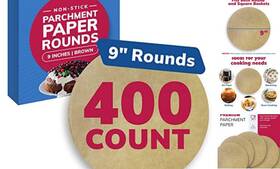 Reli 606301576437 Parchment Paper Rounds 9 Inch 400 Count Brown For Reli 606301576437 Parchment Paper Rounds 9 Inch 400 Count Brown For