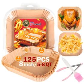 A5368965246 Ressal Air Fryer Paper Liners 125 Pcs Disposable Non-stick A5368965246 Ressal Air Fryer Paper Liners 125 Pcs Disposable Non-stick