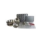 Restaurant Essentials Muffin Cup Cake Maker 17 Pc Set Bake 24 Pan Cooking Utensil Kitchen Bowl Measure 723521711377