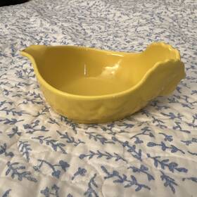 P12-pm Revol France Porcelain Yellow Chicken Ramekin Pre-owned