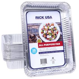 Rfp1006 Rick Usa Rfp1006/25 13x9 Inch All Purpose Pan 25 Pack Disposable Aluminum Foil For Baking Rfp1006 Rick Usa Rfp1006/25 13x9 Inch All Purpose Pan 25 Pack Disposable Aluminum Foil For Baking