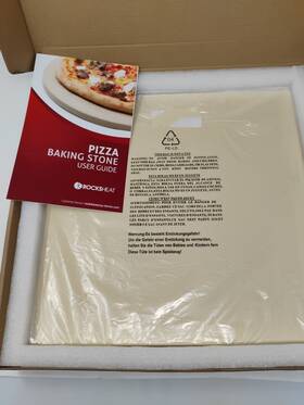 R33733712 Rocksheat 13.2 Inch X 0.4 Square Cordierite Pizza Baking Stone