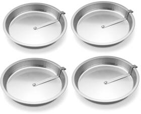 Roe & Moe 592418499399 9 Inch Easy Out Quick Release Tart Quiche Pie And Cake Pan - Set Of 4