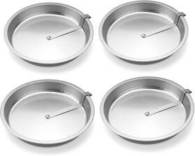 Roe & Moe 726084620520 9 Inch Easy Out Quick Release Tart Quiche Pie And Cake Pan - Set Of 4 Roe & Moe 726084620520 9 Inch Easy Out Quick Release Tart Quiche Pie And Cake Pan - Set Of 4
