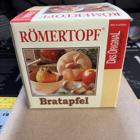 10505 Romertopf Bratapfel Clay Pot Apple Baker Cib Box Das Original Cooking Chef New