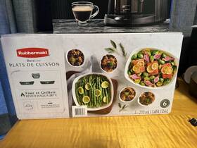 2183044 Rubbermaid Duralite 6 Piece Bakeware Set Oven Broiler Extra Light Weight