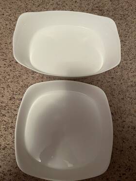 84637427 Rubbermaid Duralite Glass Bakeware 2.5 Quart And 1.75 Baking Dish Cake Pan