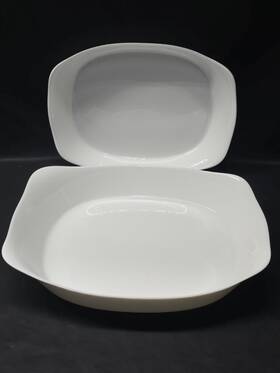 88147930 Rubbermaid Duralite Glass Bakeware 1.5 And 2.5 Quart Baking Dishes - No Lids