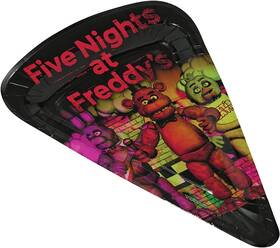 Rubies 721773801075 Five Nights At Freddys Pizza Shaped Paper Plates 8 Pack For Themed Parties Rubies 721773801075 Five Nights At Freddys Pizza Shaped Paper Plates 8 Pack For Themed Parties
