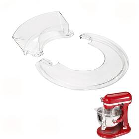 D5-qcs6-3ajb Ruioaw Removable Pouring Shield Splash Guard For Kitchenaid 5.5-7 Quart Bowl-lift St