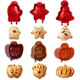 Saefhge 607193095297 6pcs Hand Pie Molds Christmas Party Mini Maker Dough Presser Pocket