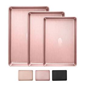 Cp101788 Sakerplus Nonstick Baking Sheet Pan Set Of 3 Heavy Duty Cookie Sheets For Oven With St Cp101788 Sakerplus Nonstick Baking Sheet Pan Set Of 3 Heavy Duty Cookie Sheets For Oven With St