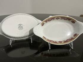 Db10 Samsonite Churchill Vtg Vitrified Porcelain Oven To Table Au Gratin Dish 4