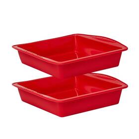 Sp-zhengcake2 Saphe 8 Inch Silicone Square Cake Pan Nonstick Molds Brownie Baking
