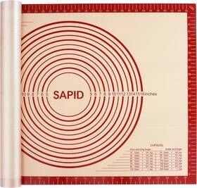 Sapid183 Sapid 744110110180 Extra Thick Silicone Pastry Mat Non-slip With Measurements For Non-stick
