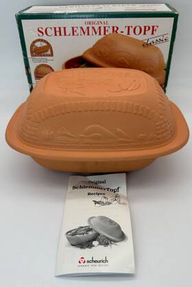 Scheurich 036588008312 Vintage Schlemmer-topf German Claybaker - Original Box And Instructions 860-31cm