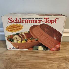 Scheurich 036588008367 Vintage Schlemmer-topf German Claybaker For 3-6 People Model 836 In Box Euc