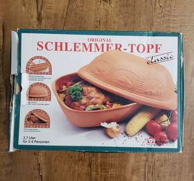 860-31 Scheurich Gmbh & Co. Schlemmer Topf German Orig. Clay Cooker Roaster Glazed Classic Baker 860-31 Scheurich Gmbh & Co. Schlemmer Topf German Orig. Clay Cooker Roaster Glazed Classic Baker