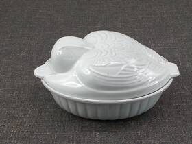 856-31 Scheurich Keramik Vintage Duck Casserole Dish Dutch Oven West Germany
