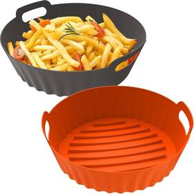 Seropy 445044040002 Silicone Air Fryer Liners Reusable Airfryer 2 Pack 3-5 Qt