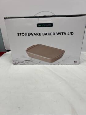 Servappetit 850052318901 Stoneware Baker With Lid Servappetit 850052318901 Stoneware Baker With Lid