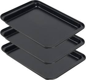 Shinsin 445050051016 Small Baking Sheets For Oven Nonstick Cookie Pans Set Of 3 8 Inch