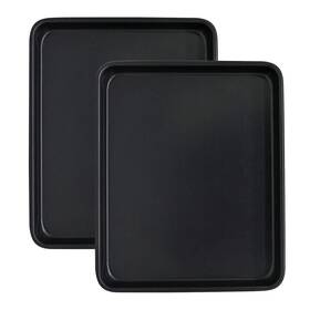 Shinsin 768488389580 Toaster Oven Pans Set Of 2 11-inch Nonstick Baking Sheet And Trays 1/8