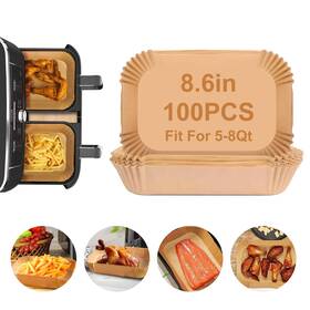 Shinymomo 712110385549 Air Fryer Liners Disposable Paper 100pcs Airfryer Non Stick Parc