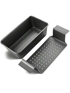 Shongbake 800689622124 Hongbake Meatloaf Pan With Drain Tray 9 X 5 Inches Loaf Pans Insert
