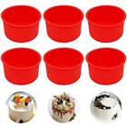 Silicone Cake Mold Baking Pan Round 4 Inch Non-stick Bakeware Reusable