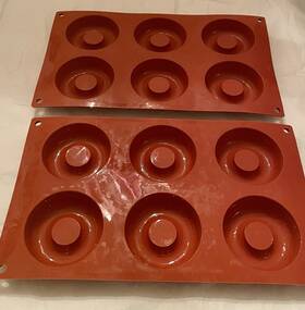 Sf012 Silikomart Flexible Silicone Bakeware Donut Pan Sheets Lot Of Two Made In Italy