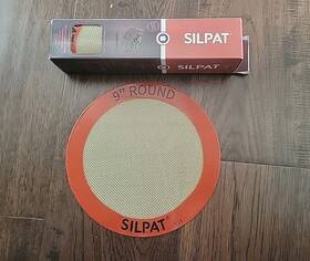 1444200922 Silpat 9 Inch Round Cake Pie Pizza Snack Non-stick Air-fry-er Baking Mat Toaster