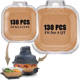 S057s01 Siudangka 260pcs Air Fryer Liners Disposable For Ninja Crispi Parchment Paper Sheets